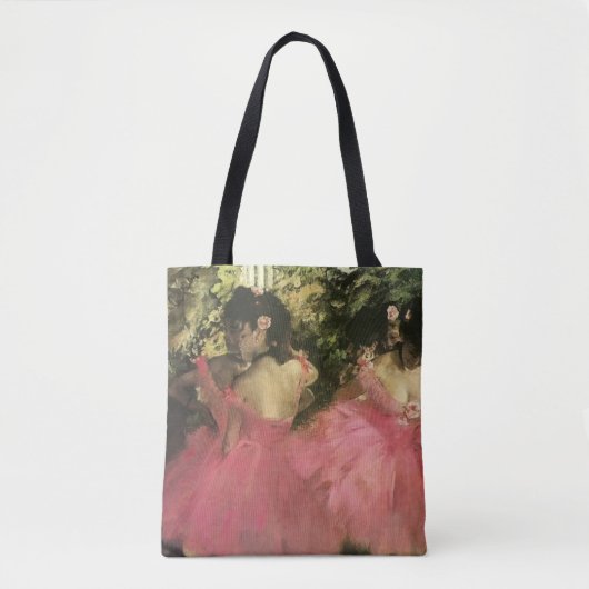 Tänzer in Rosa von Edgar Degas Tasche (Vorderseite)