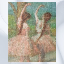 Tänzer in Rosa von Edgar Degas, Vintage Ballettkun Puzzle