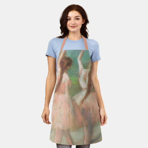 Tänzer in Rosa von Edgar Degas, Vintage Ballettkun Schürze