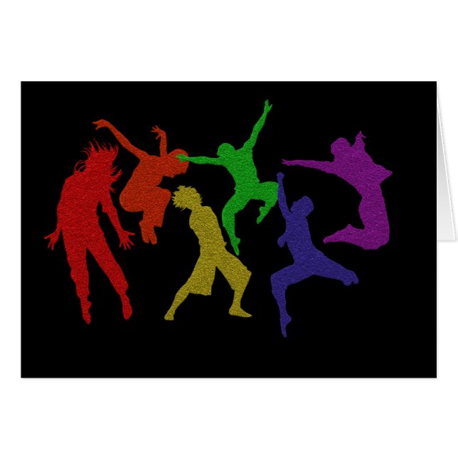 Tänzer-Karte (Vorderseite (Horizontal))