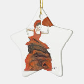 Tänzer Keramikornament (Links)