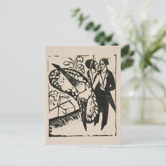 Tänzer, Kirchner Postkarte (Stehend Vorderseite)