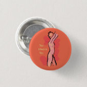 Tänzer-Knopf Button (Vorne & Hinten)