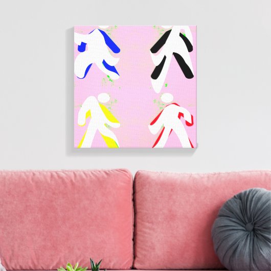 Tänzer Leinwanddruck (Insitu (Wohnzimmer))