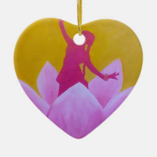 Tänzer Lotuss Kathak Keramik Ornament
