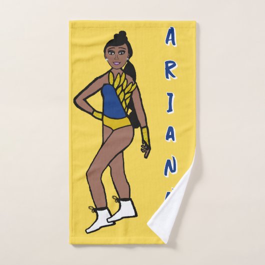 Tänzer/Majorette Handtuch Blau & Gold #1 (Handtuch)