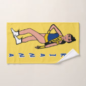 Tänzer/Majorette Handtuch Blau & Gold #2 (Handtuch)