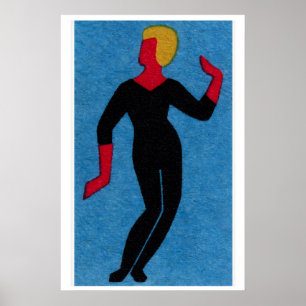 Tänzer - Matchbox Druck - Ästhetische Wandkunst Poster