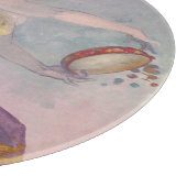 Tänzer mit einem baskischen Tambourine Schneidebrett (Ecke)