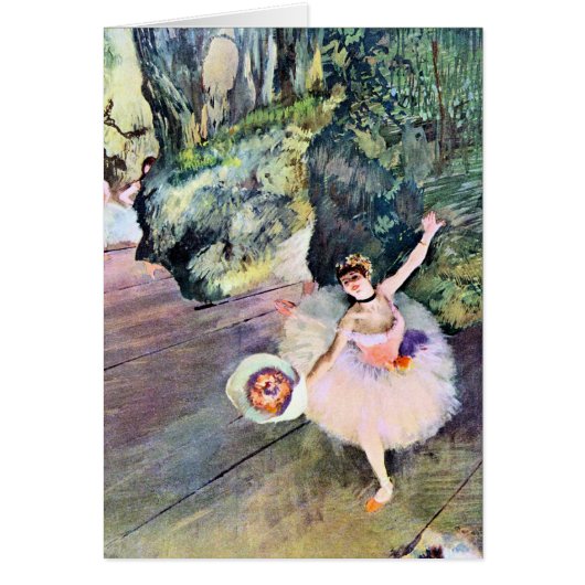 Tänzer mit einem Bouquet von Blume von Edgar Degas (Vorne)