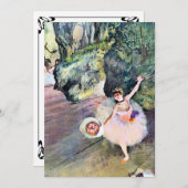 Tänzer mit einem Bouquet von Blume von Edgar Degas (Vorne/Hinten)