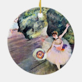 Tänzer mit einem Bouquet von Blume von Edgar Degas Keramik Ornament (Hinten)