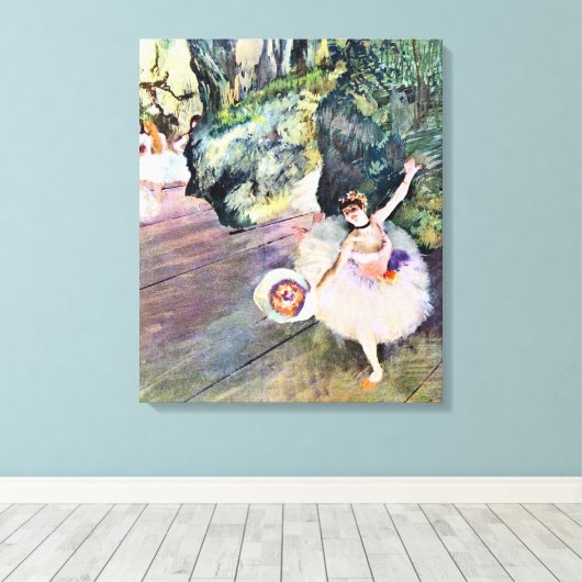 Tänzer mit einem Bouquet von Blume von Edgar Degas Leinwanddruck (Insitu (Holzboden))