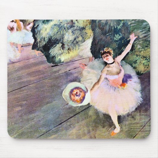 Tänzer mit einem Bouquet von Blume von Edgar Degas Mousepad (Vorne)