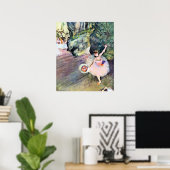 Tänzer mit einem Bouquet von Blume von Edgar Degas Poster (Heimbüro)
