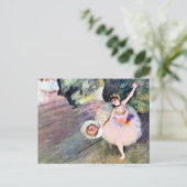 Tänzer mit einem Bouquet von Blume von Edgar Degas Postkarte (Stehend Vorderseite)
