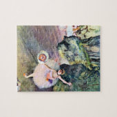 Tänzer mit einem Bouquet von Blume von Edgar Degas Puzzle (Horizontal)