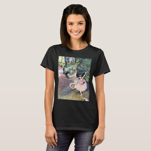 Tänzer mit einem Bouquet von Blume von Edgar Degas T-Shirt (Vorne ganz)