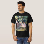 Tänzer mit einem Bouquet von Blume von Edgar Degas T-Shirt (Vorne ganz)