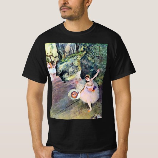 Tänzer mit einem Bouquet von Blume von Edgar Degas T-Shirt (Vorderseite)