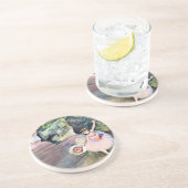 Tänzer mit einem Bouquet von Blume von Edgar Degas Untersetzer (Seite)