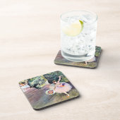 Tänzer mit einem Bouquet von Blume von Edgar Degas Untersetzer (Rechte Seite)