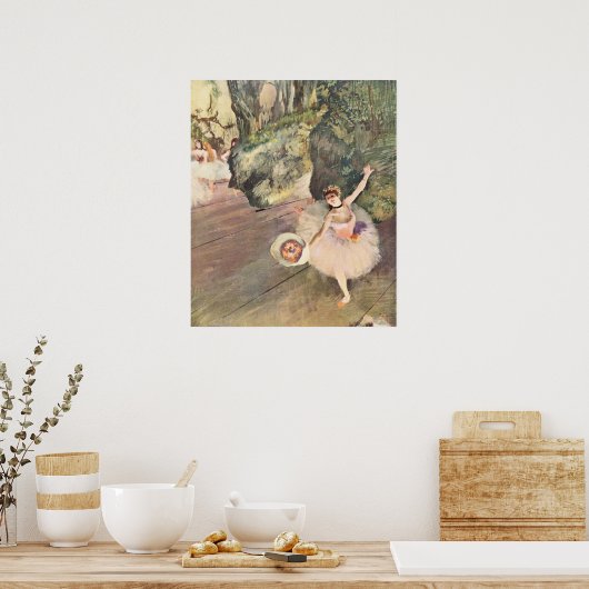 Tänzer mit einem Bow - Edgar Degas - 1878 Poster (Küche)