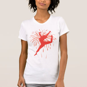Tänzer mit Feuerwerk-T - Shirt