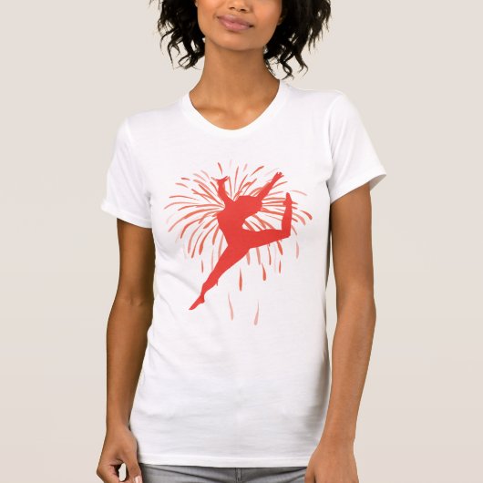 Tänzer mit Fireworks-T - Shirt (Vorderseite)