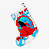 Tänzer mit Ornamenten und Bogen Weihnachten Kleiner Weihnachtsstrumpf (Rückseite (Hängend))