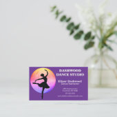 Tänzer mit Rainbow Light Dance Studio Visitenkarte (Stehend Vorderseite)