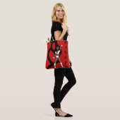 Tänzer mit zwei farbigen Tasche Rot und Weiß (Am Model)