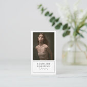Tänzer Model Foto Visitenkarte (Stehend Vorderseite)
