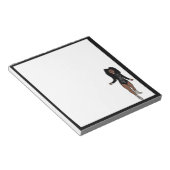 Tänzer Notepad Black / Silver A Notizblock (angewinkelt)