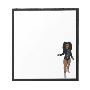 Tänzer Notepad Black / Silver A Notizblock