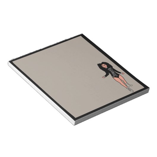 Tänzer Notepad Black / Silver B 2 Notizblock (angewinkelt)