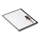 Tänzer Notepad Black / Silver B Notizblock (angewinkelt)