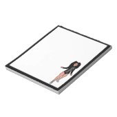 Tänzer Notepad Black / Silver B Notizblock (Rotiert)