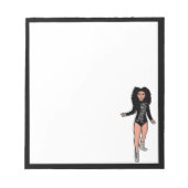 Tänzer Notepad Black / Silver B Notizblock (Vorderseite)