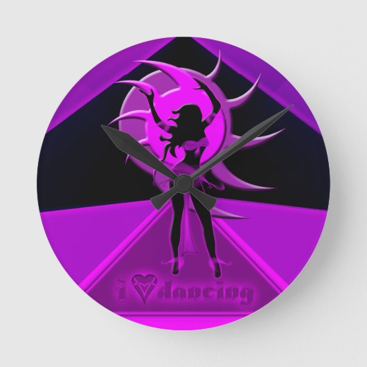 Tänzer *Onca* Runde Wanduhr (Vorderseite)