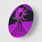 Tänzer *Onca* Runde Wanduhr (Winkel)