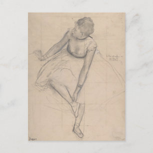 Tänzer passen ihren Slipper an Postkarte