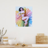 Tänzer Pin Up Poster (Küche)