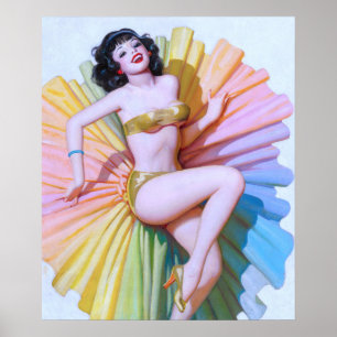 Tänzer Pin Up Poster