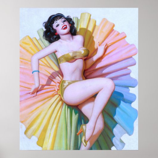 Tänzer Pin Up Poster (Vorne)