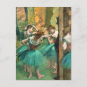 Tänzer Pink und Green Edgar Degas Postkarte (Vorderseite)
