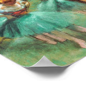 Tänzer Pink und Green von Edgar Degas Poster (Ecke)
