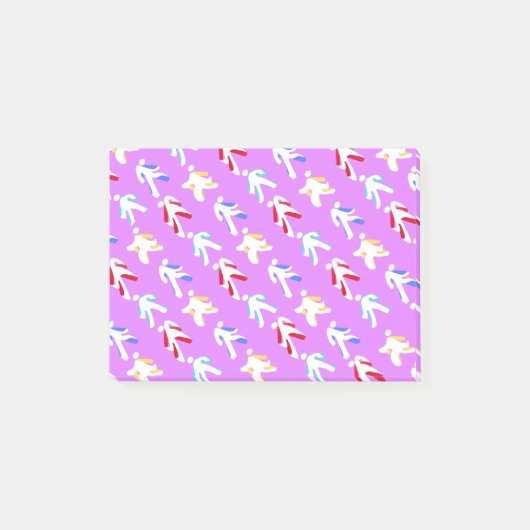 Tänzer Post-it Klebezettel (Vorderseite)