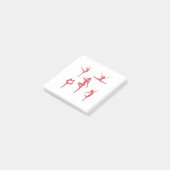 Tänzer Post-it Klebezettel (angewinkelt)