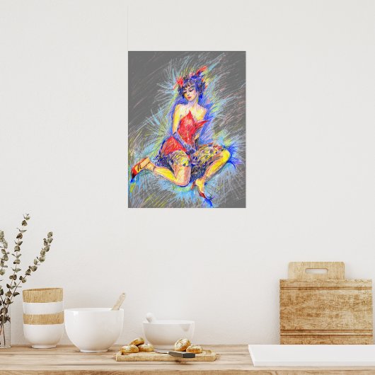 Tänzer Poster (Küche)